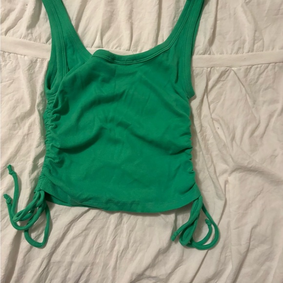 Green Ruched Top - Picture 5 of 5